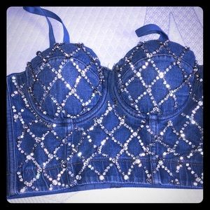 Rhinestone Bustier